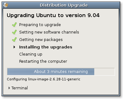 upgrading Ubuntu