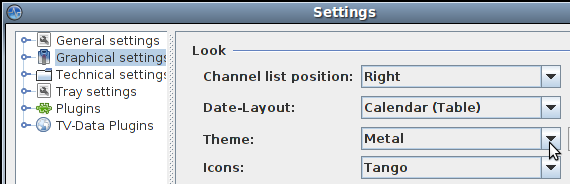 tvbset TV-Browser settings